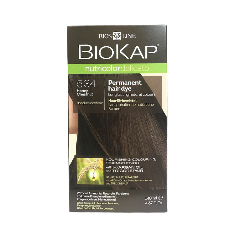 BioKap Honey Chestnut 5.34 Permanent Hair Dye 140ml